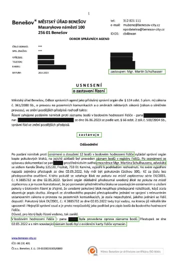 Anonymizované rozhodnutí, Námitky proti dosažení 12 bodů