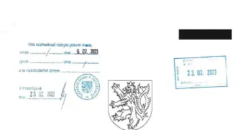 Anonymizované rozhodnutí, Řízení v zákazu činnosti
