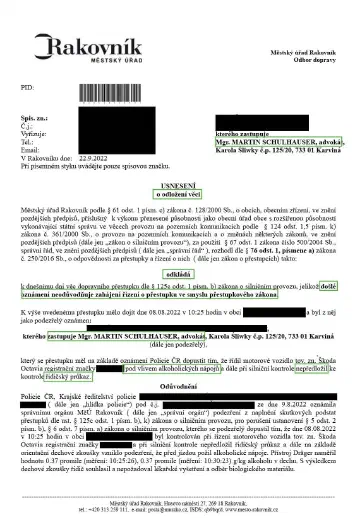 Anonymizované rozhodnutí, Alkohol za volantem, 0,37 ‰